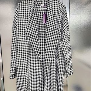 Lascana houndstooth long open jacket 8/10